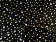 Starry Night Black Polar Fleece Fabric C128