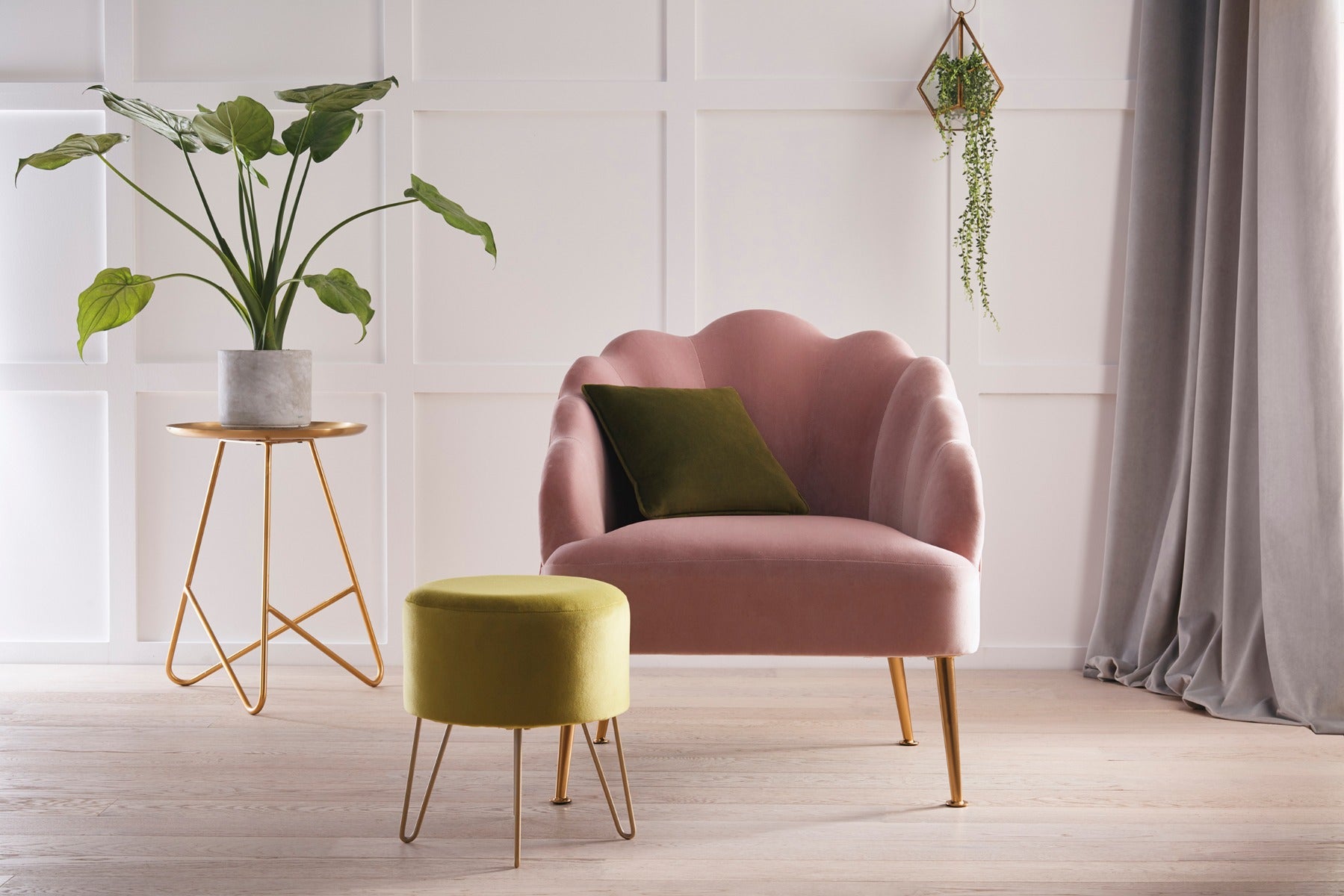 Clarke & Clarke Alvar Mulberry