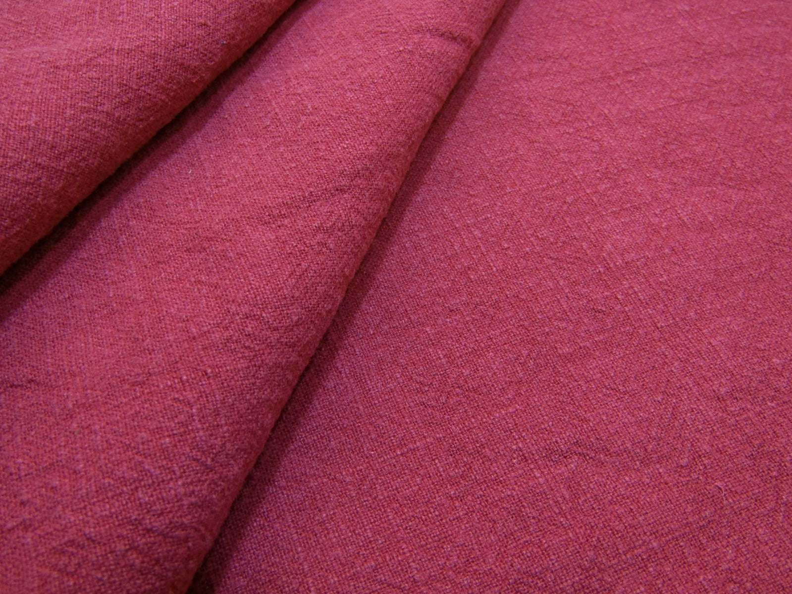Washed Ramie Linen look Cerise B136