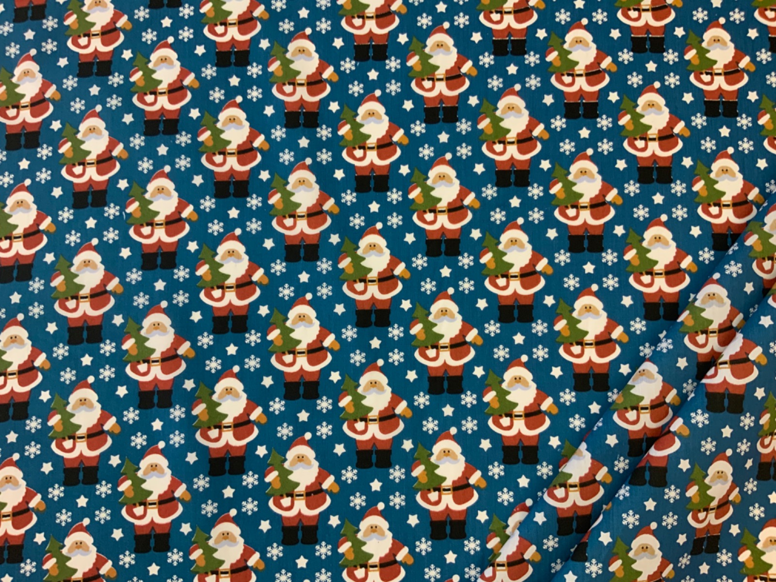 C696 Santa Snow Storm Night