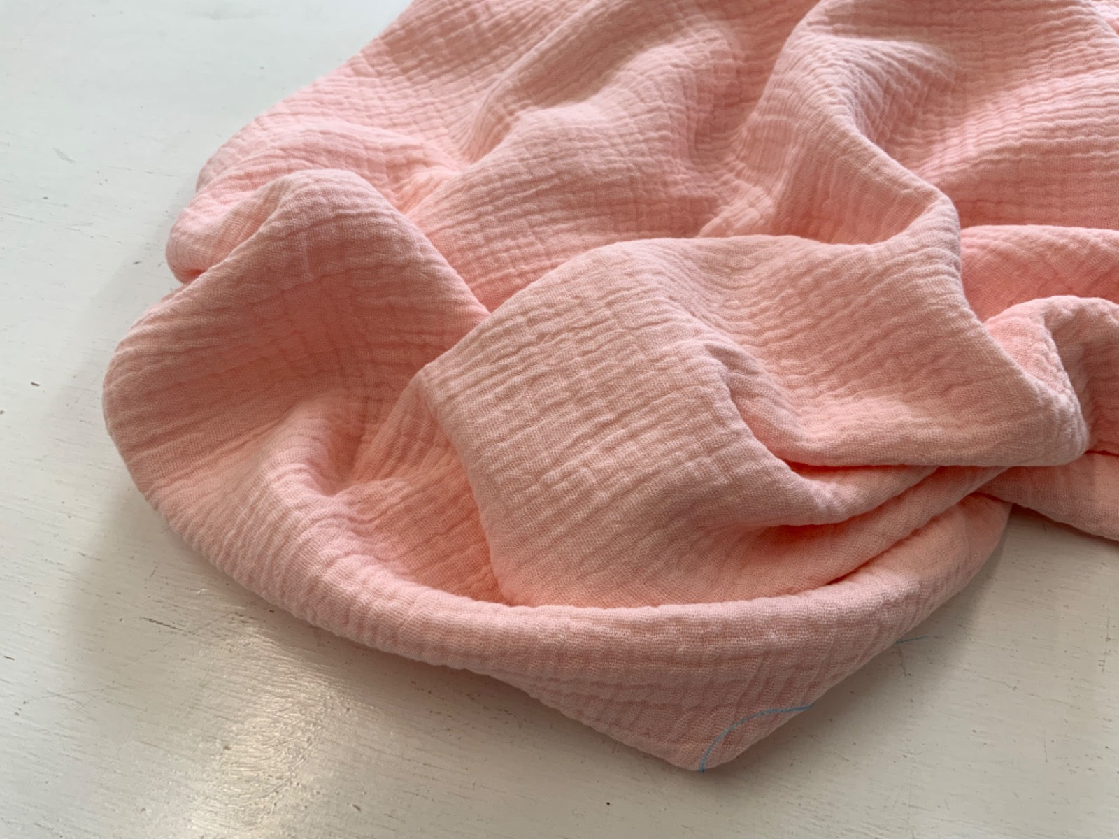 C641 Muslin Double Gauze Crinkle Pale Pink