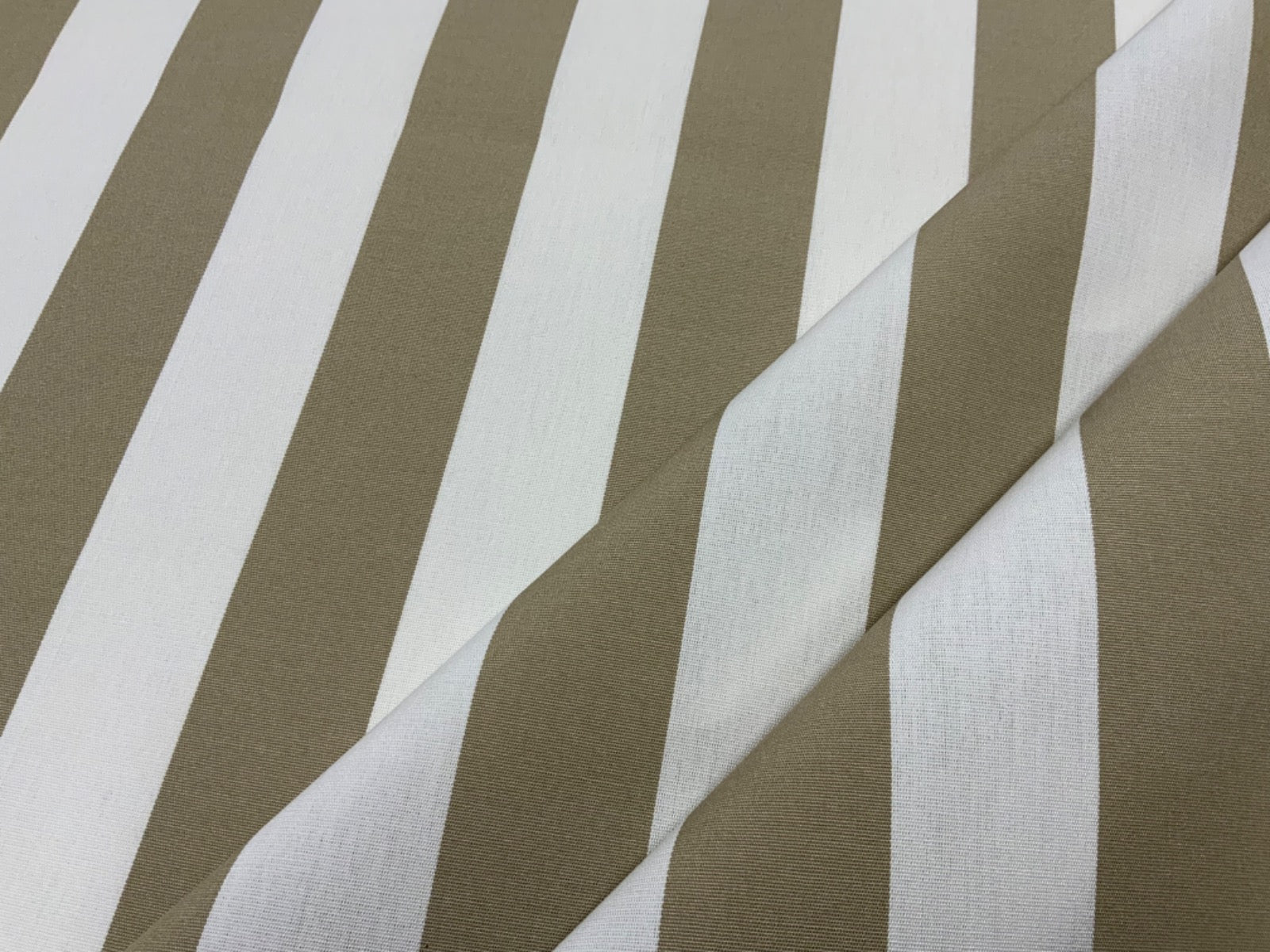 T538 Outdoor Indoor Water Repellent Bold Stripe Taupe