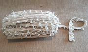 Beaded Crochet Trim Cream