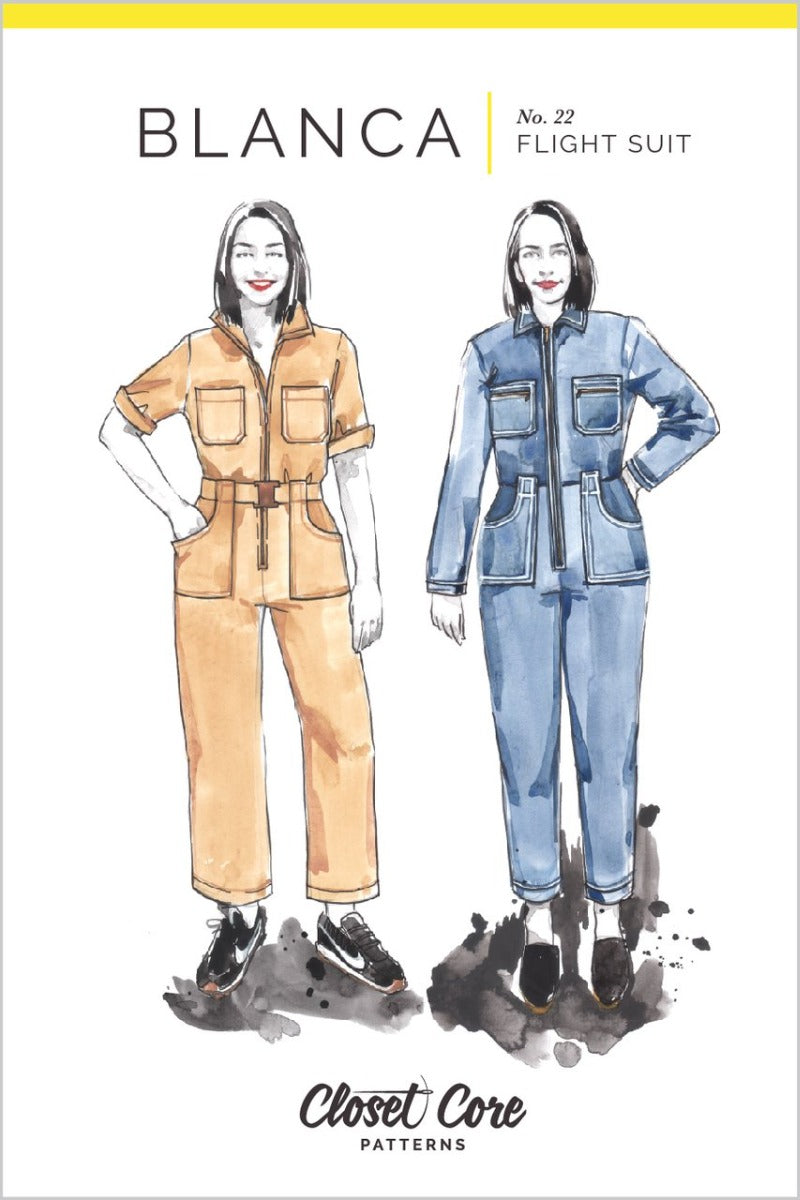 Closet Core Blanca Flight Suit Sewing Pattern