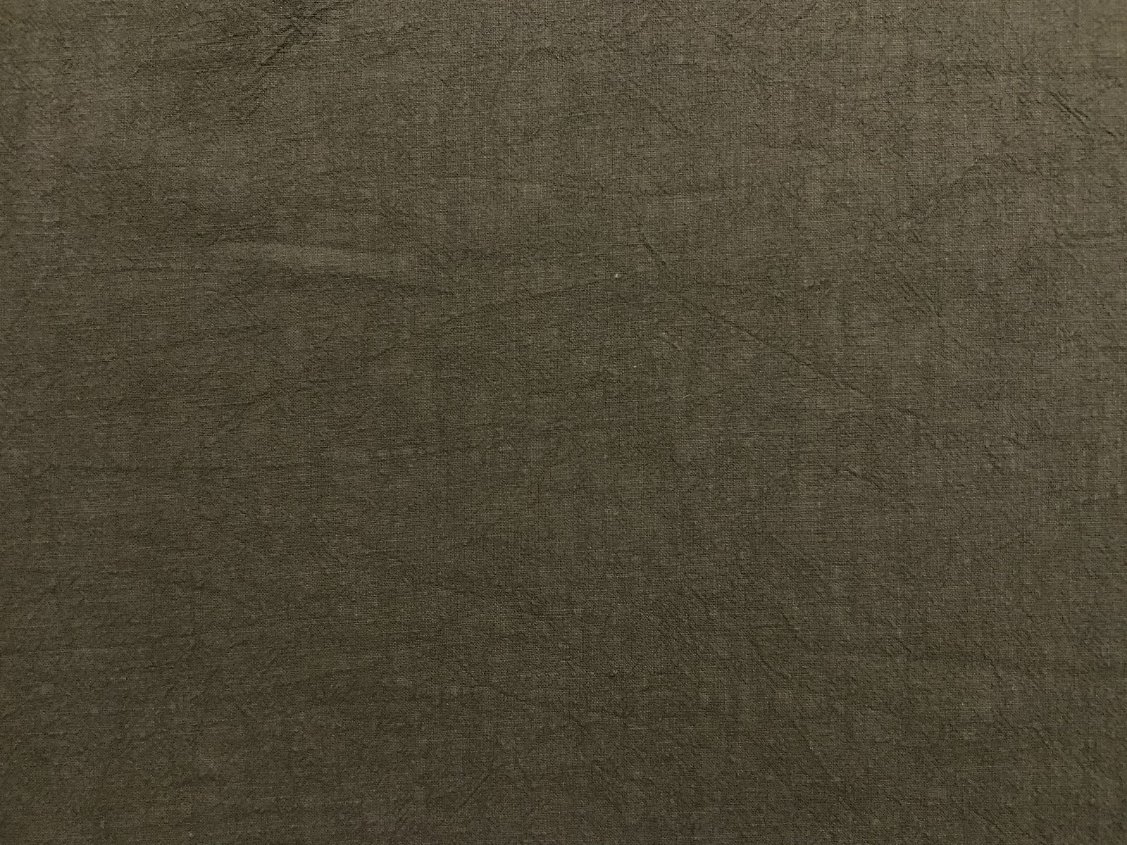 Washed Ramie Linen Look Khaki B180