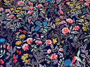 Teresa Floral Poplin Navy Multi C525