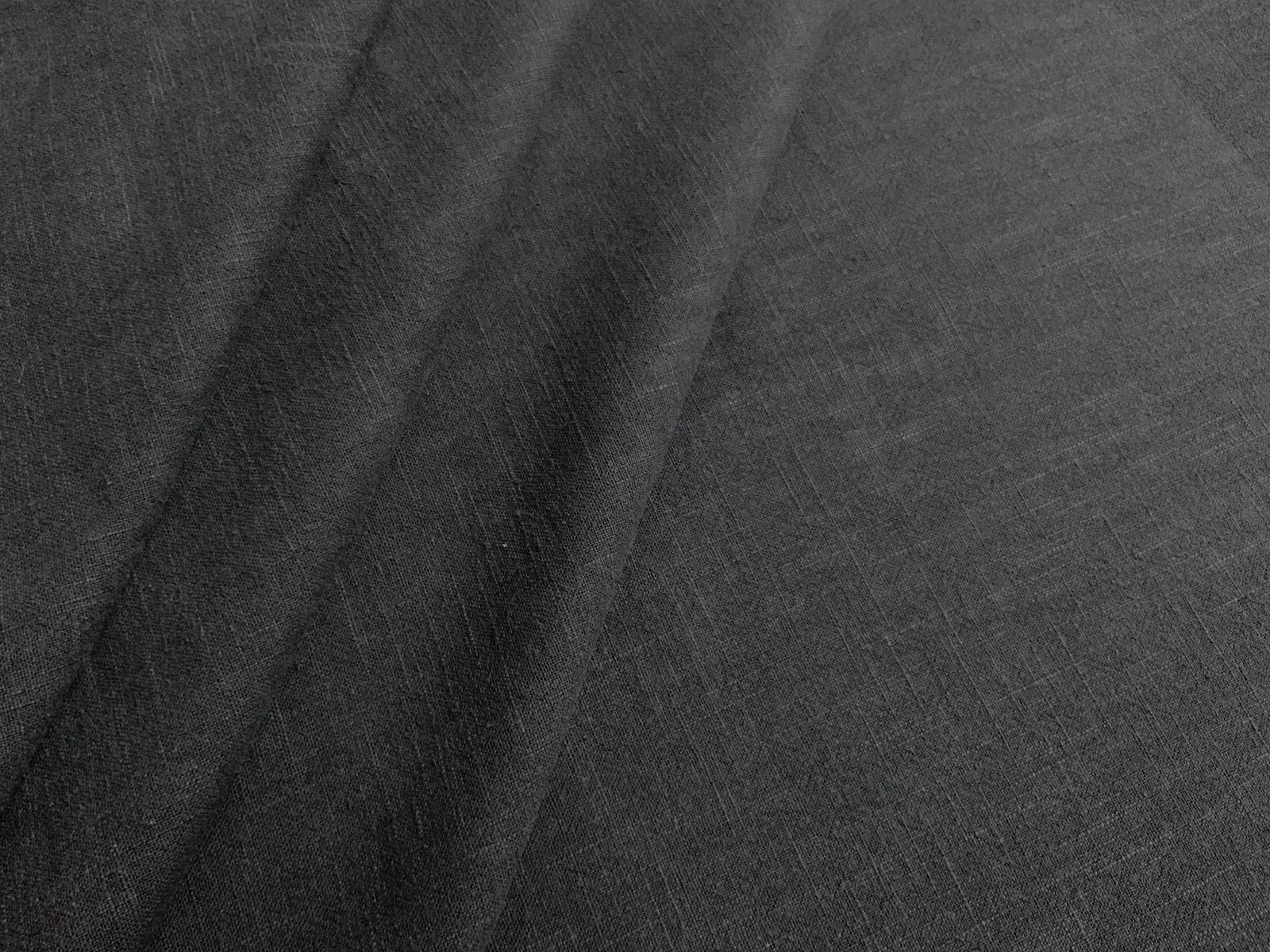 Washed Ramie Linen Look Charcoal B169