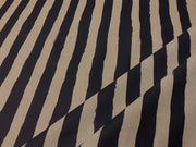 S93 Navy Linen Paint Stripe