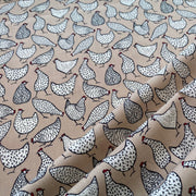 Mrs Chicken Cotton Poplin Beige C527