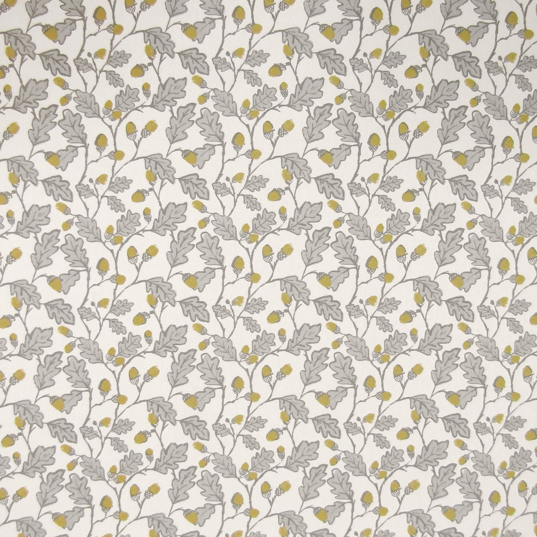 Clarke & Clarke oak leaf print cotton curtain fabric. 