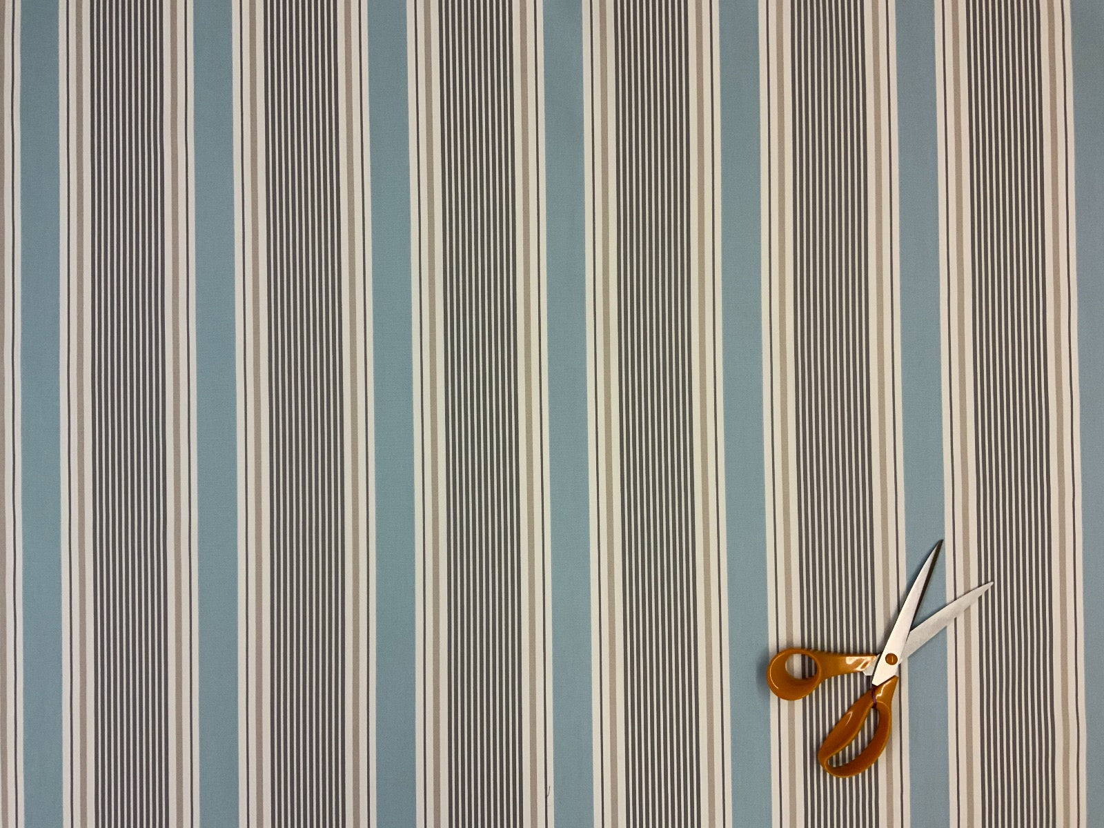 Clarke and Clarke Sail Stripe Mineral