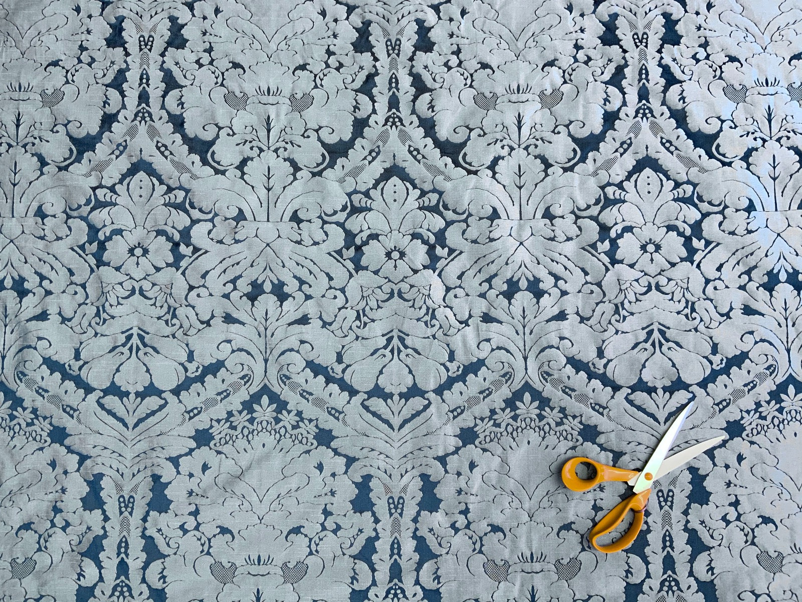 Dutch Damask Blue Aqua T453