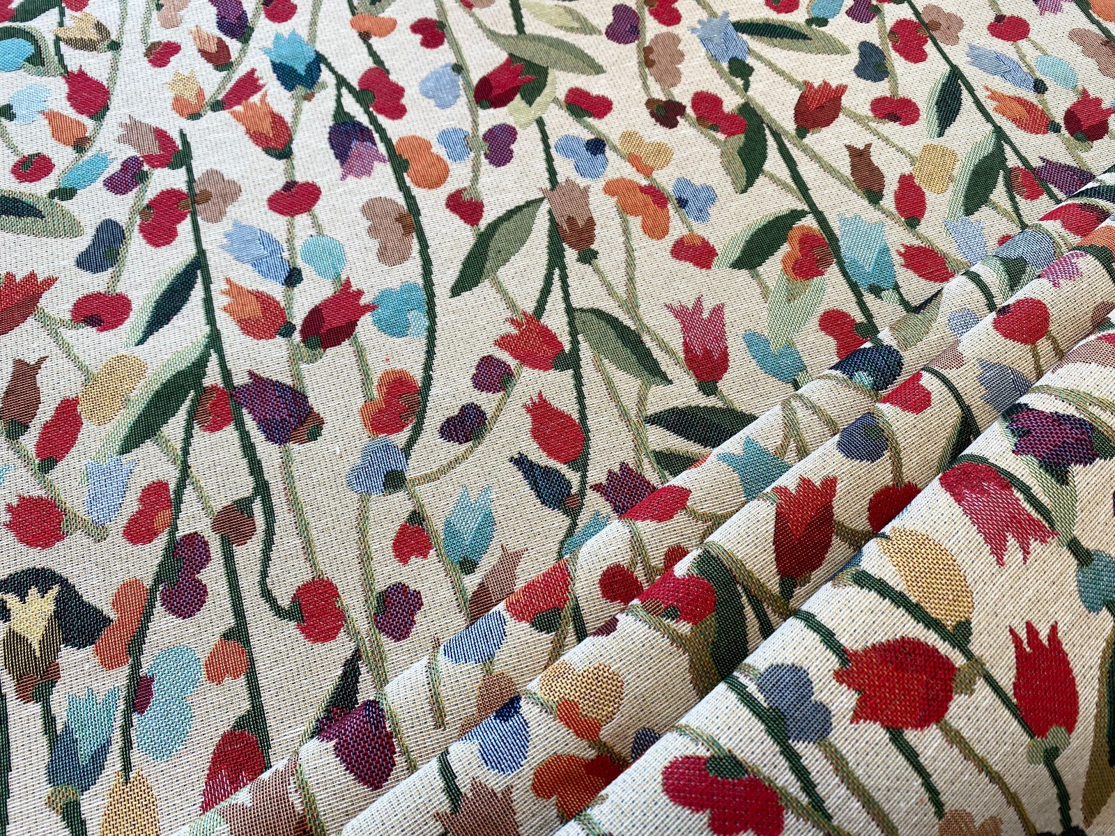 Spikes Textiles S129 Spike Flower Tapestry | Textile Express | Buy Fabric Online