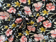 F343 Enchanted Garden Soft Drape Black