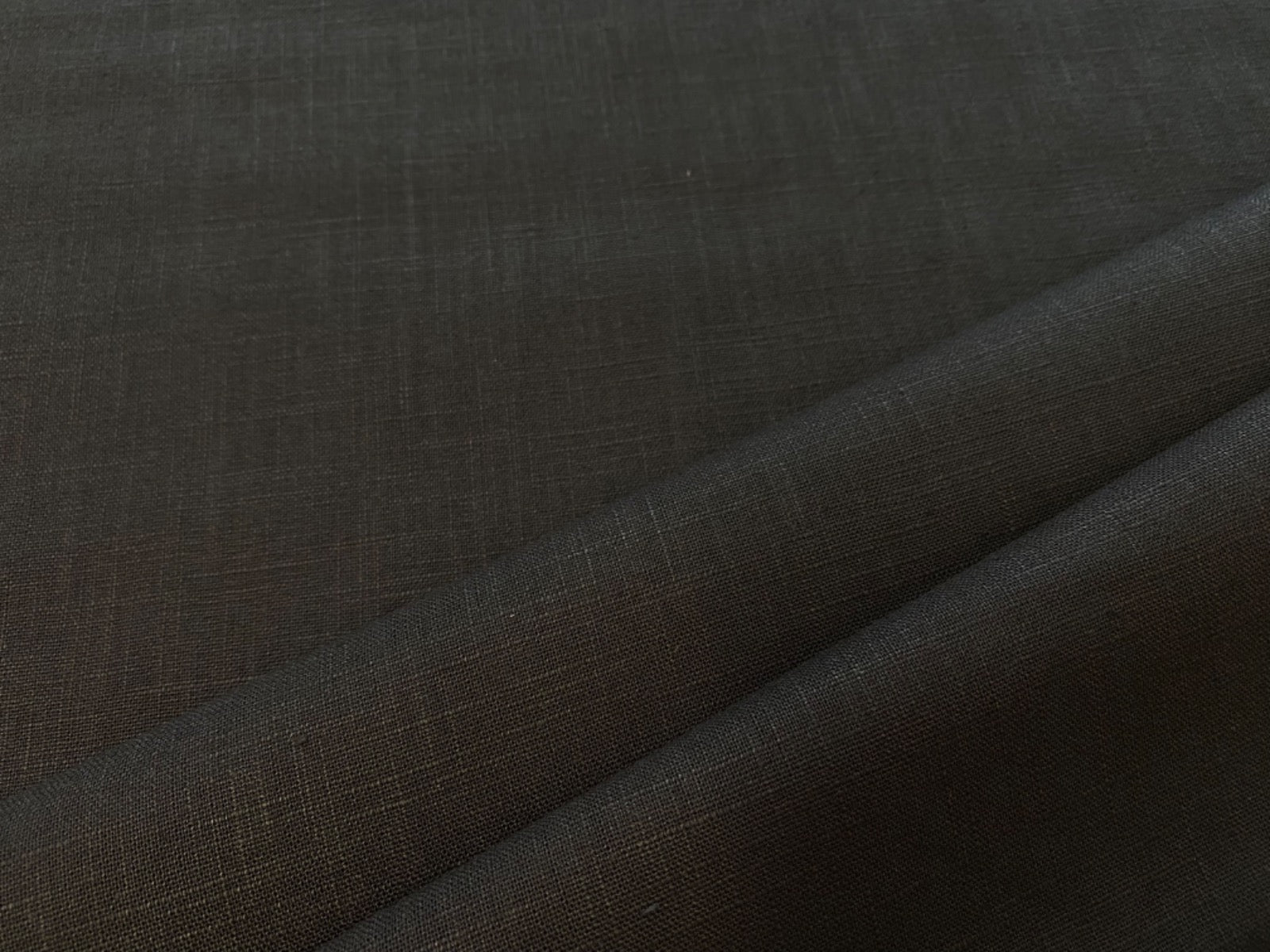 Eco Washed Linen Black C722