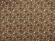 H330 Textured Leopard Print Tapestry Peanut/ Noir