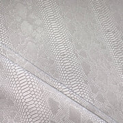 H34 White Snakeskin Leatherette