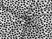 B346 Cow Print Jersey Black and White