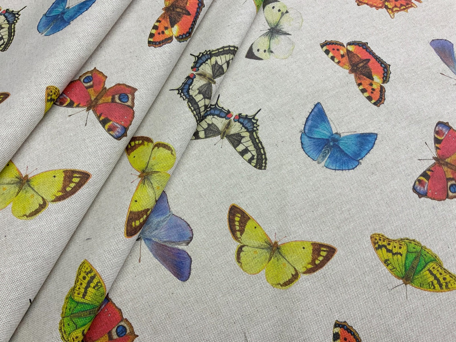 S89 Butterfly Swarm Linen Textile Express Originals