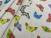 S89 Butterfly Swarm Linen Textile Express Originals