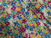 Ava Floral Cotton Lawn Green Tex Ex 2651