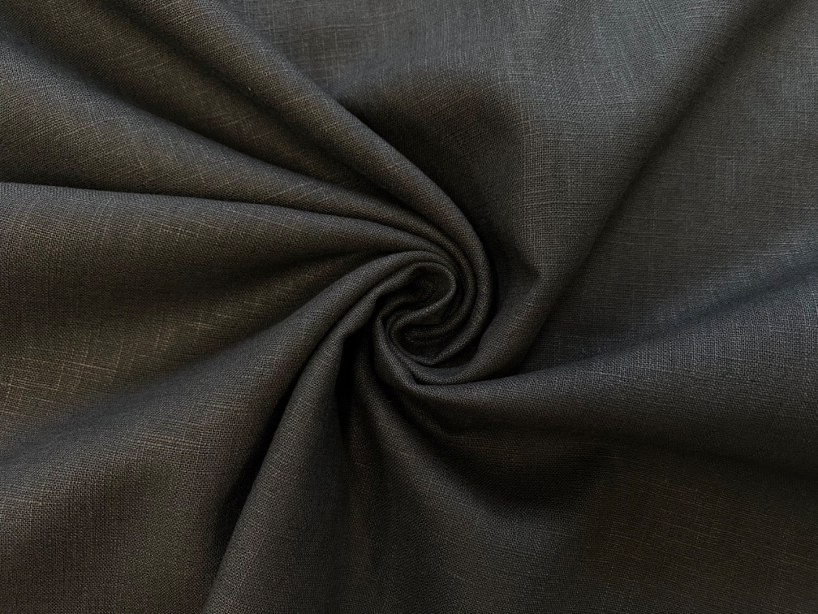 Eco Washed Linen Black C722