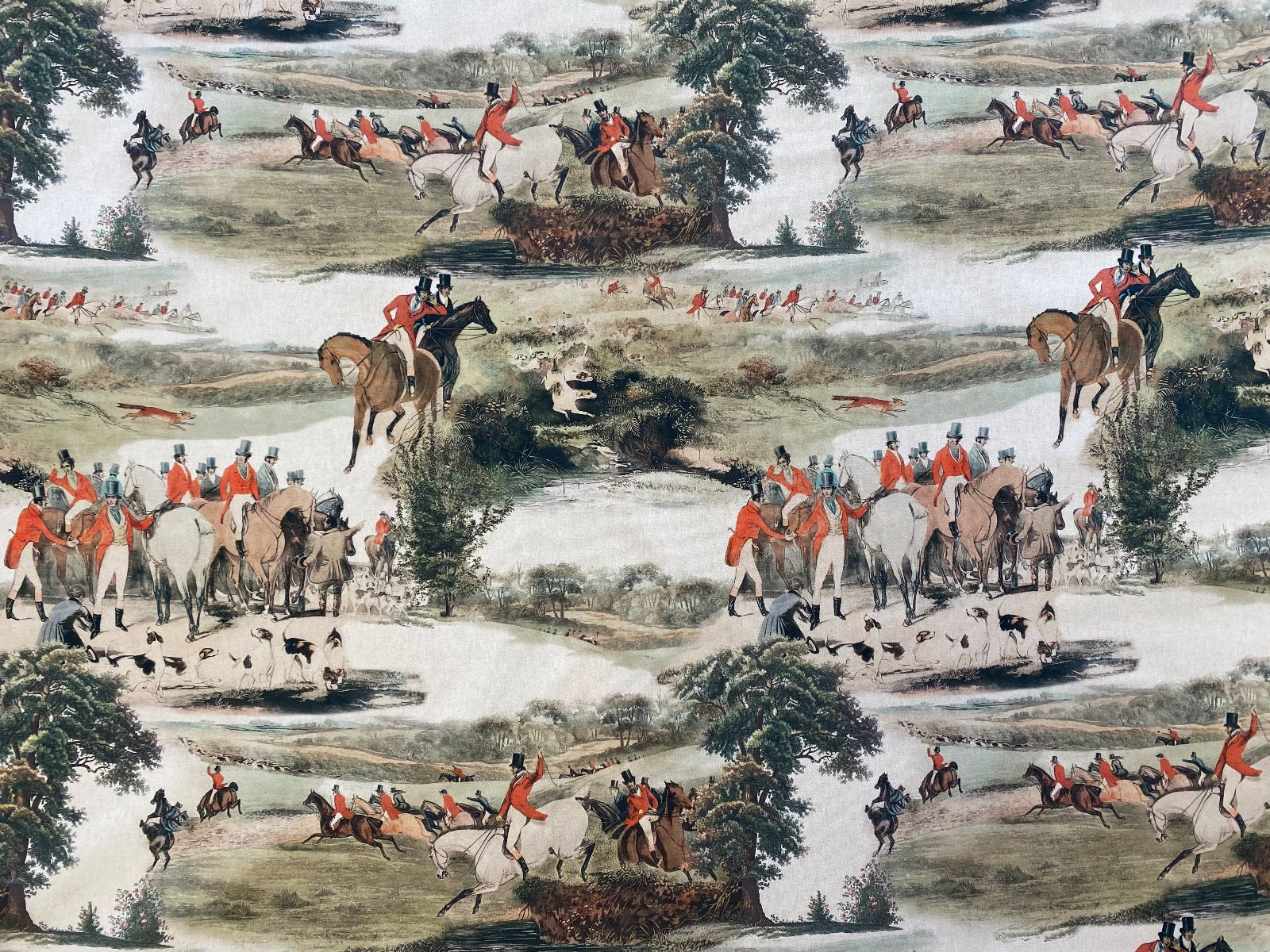 T397 Vintage Hunt Linen