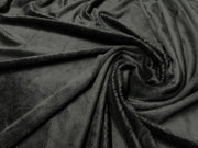 Super Soft Plush Short Pile Fur Black U231