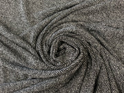 Marl Rib Knit Black White F274