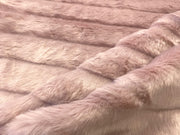 Tex Ex 2684 Luxury Stripe Blush Faux Fur