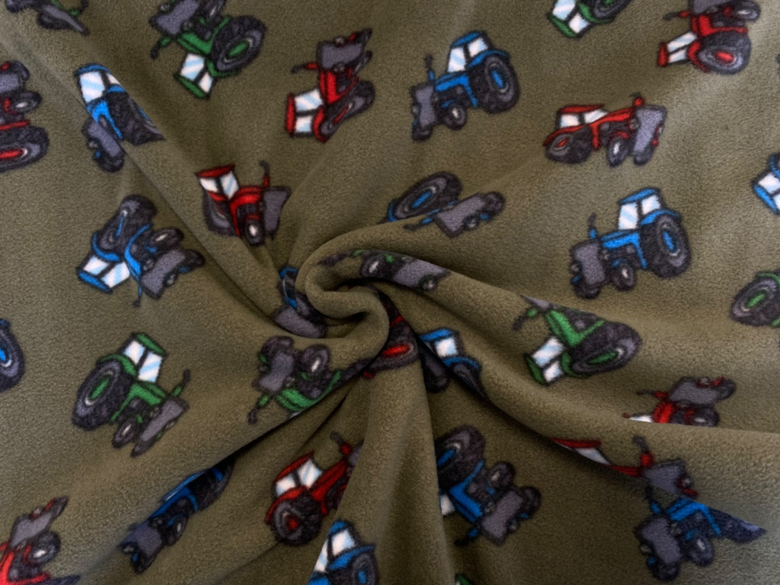 C743 Tractor Polar Fleece Khaki