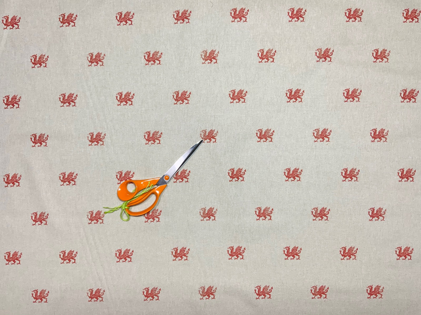 S68 Welsh Dragon Stamp Linen