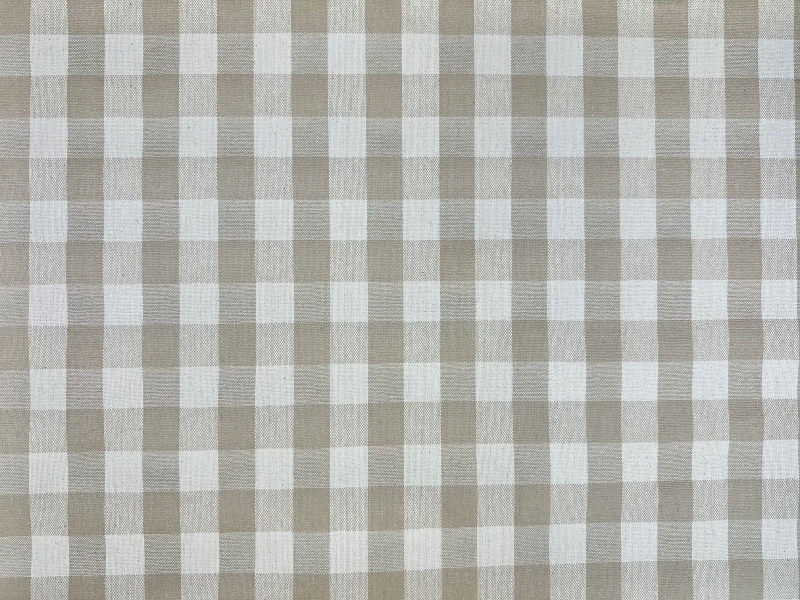 H416 Rustic Gingham Oilcloth Beige