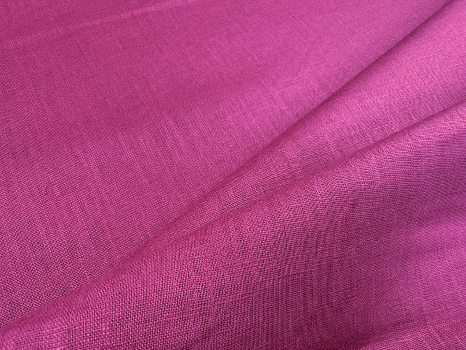 Natural Ramie Linen Look Raspberry C787