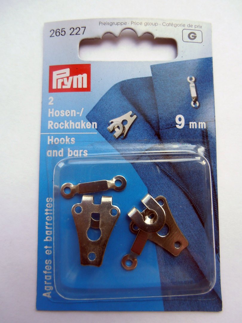 Prym Hooks & Bars Silver