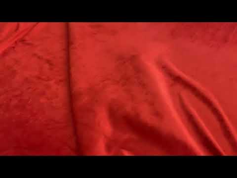 I378 Ribbed Stretch Velour Rust