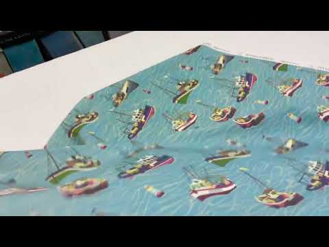 S208 Fishing Boats Blue