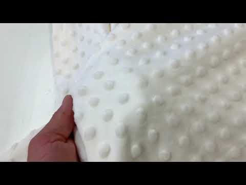 C655 Dimple Fleece Fur Fabric ivory