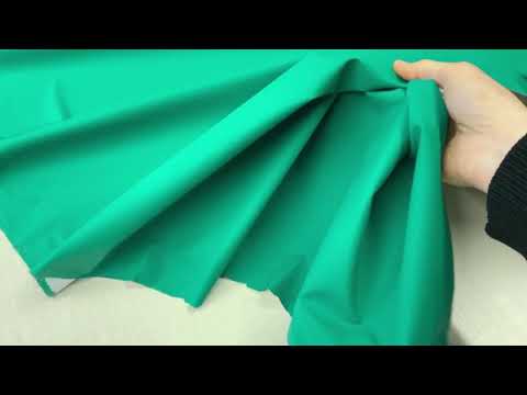 i482 Raincoat Fabric Green. Water Repellent One Way Comfort Stretch