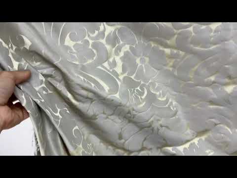 Faux Silk Damask Silver