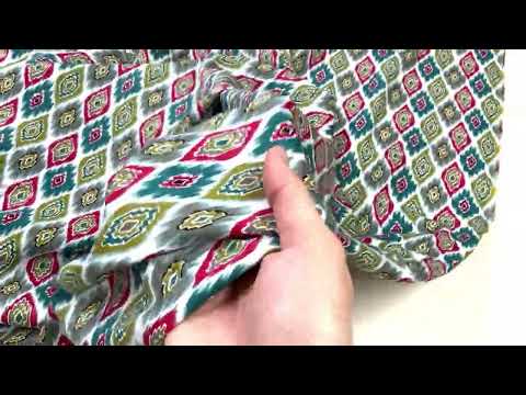 U268 Ikat Viscose Emerald