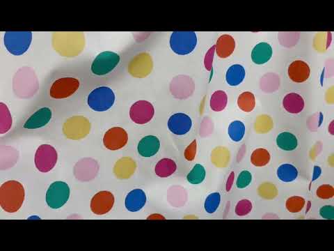T521 Rainbow Spot White Multi