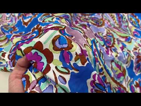 H368 Funky Paisley Viscose Multi