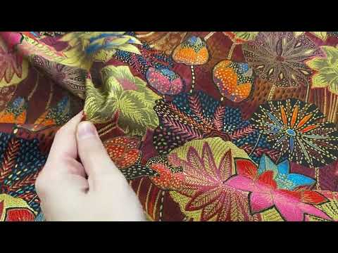 H383 Sunset Floral Tapestry Spice