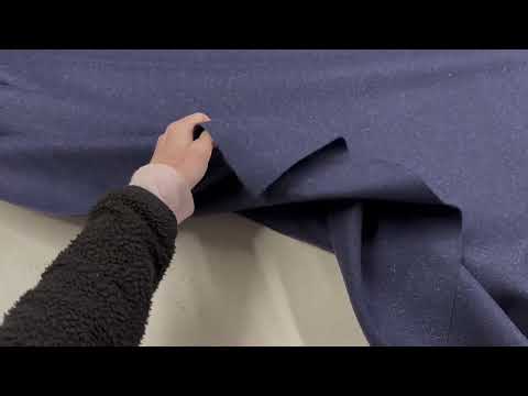 Tex Ex 2885 Boiled Wool Navy Blue Fleck