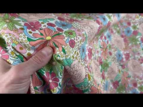 C781 Flowerland Cotton Poplin Peach