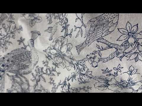 T554 Peacock Gardenia Linen