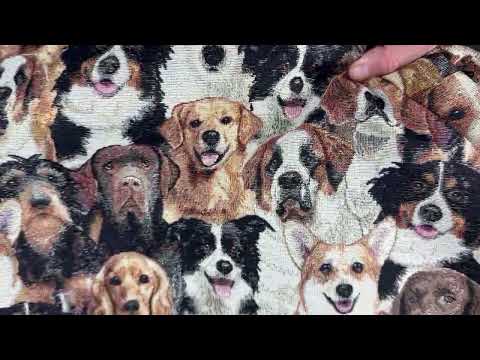T555 Dog Faces Tapestry