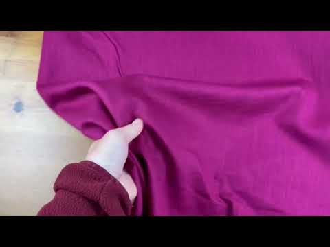 Natural Ramie Linen Look Raspberry C787