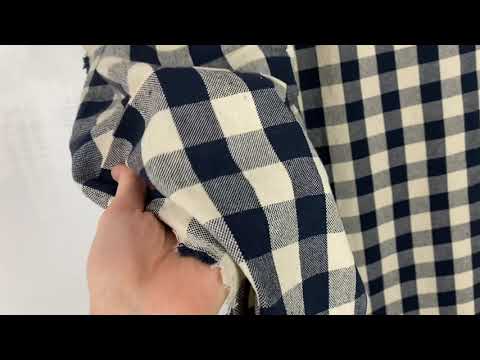 H390 Rustic Chunky Gingham Navy